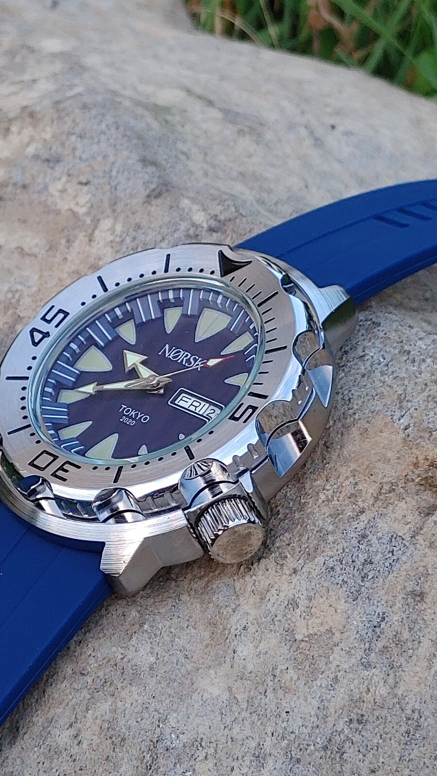 Sea Monster Diver Watch, Norsk, Norway Tokyo Olympics Citizen quartz – Blue