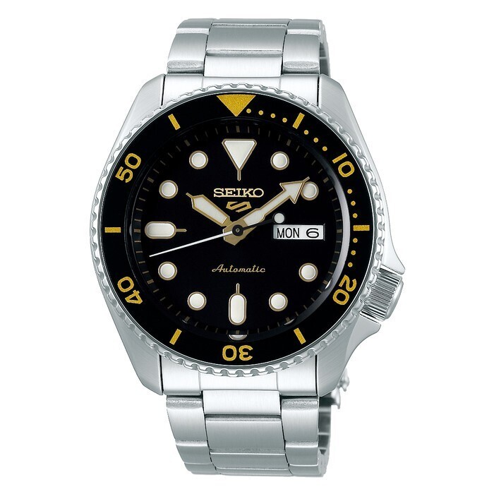 New Watch Seiko Automatic SRPD57 SRPD57K1 Black Dial Diver Men Wristwatch