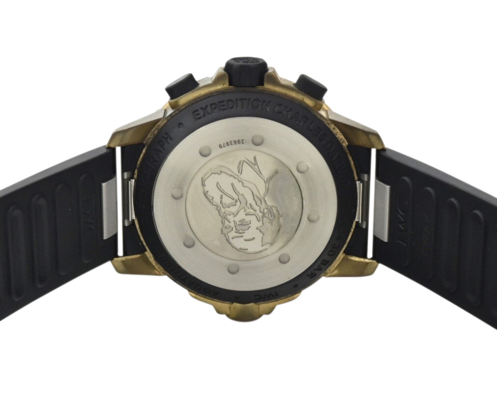IWC Aquatimer Chronograph IW3795 Charles Darwin Edition Bronze 44mm Box & Books