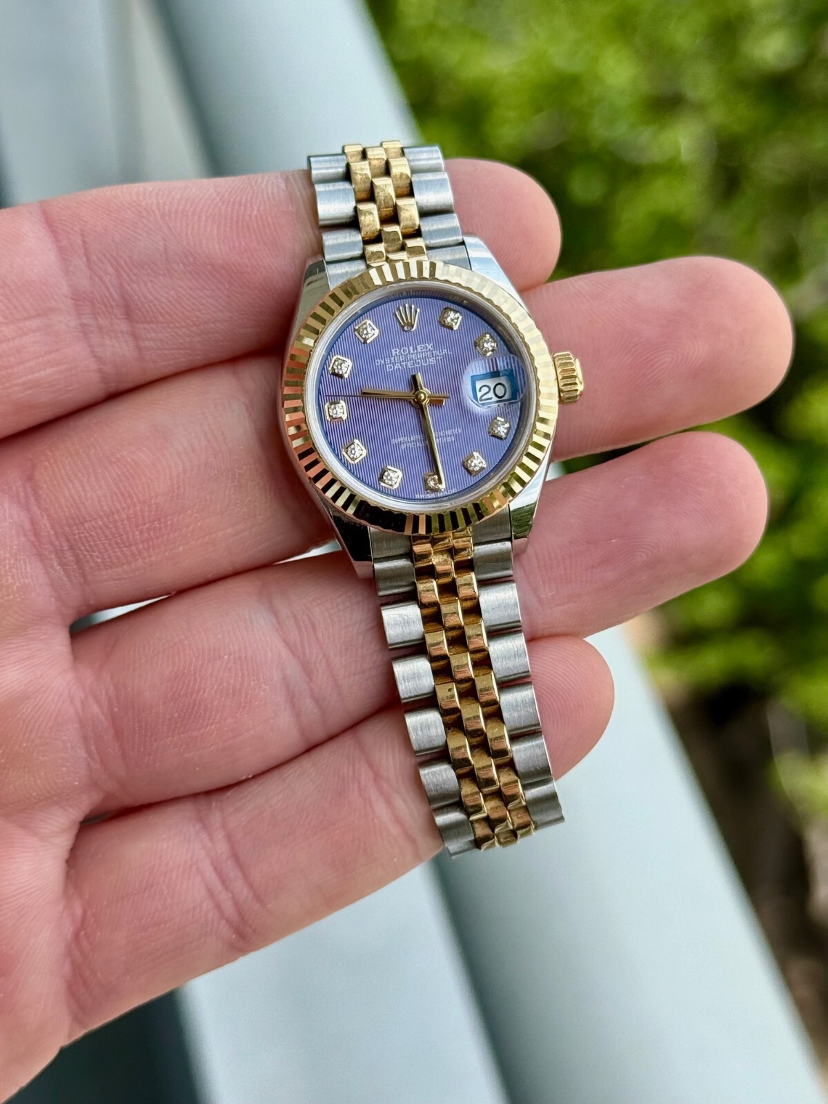 2018 Rolex Datejust 279173 Lilac Purple Diamond Dial 28mm w/ Rolex Warranty Card
