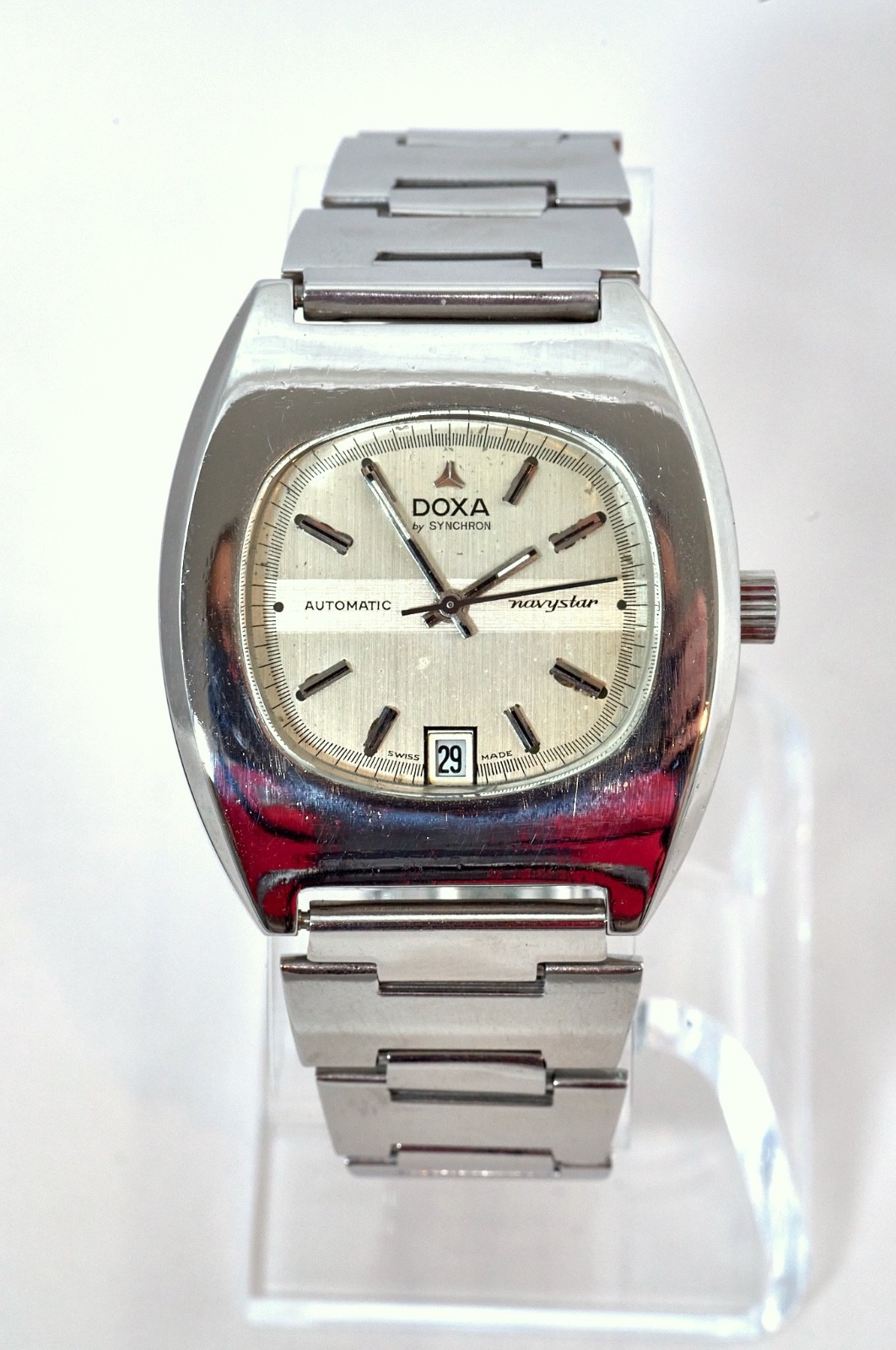 Doxa by Synchron Navystar Watch, Automatic, Stainless Steel, Bracelet, Serviced
