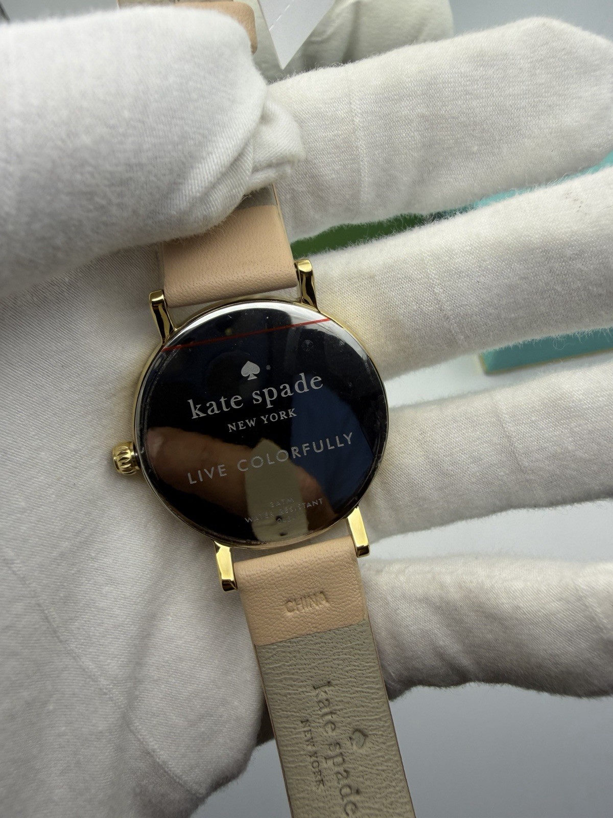 Kate Spade 1YRU0484 Metro Vachetta 5 O’Clock Somewhere Women’s Leather Watch