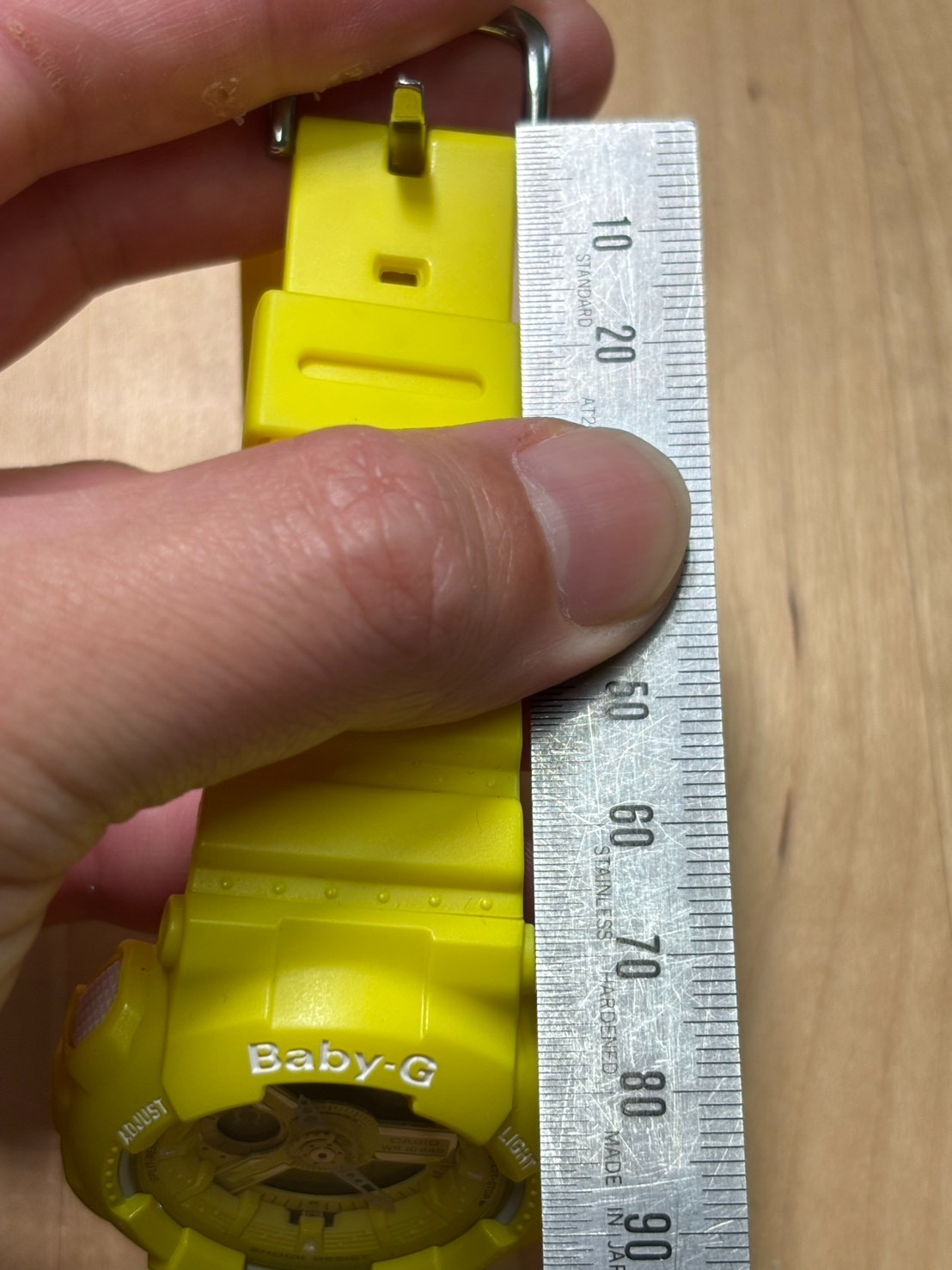 【LAST UNIT】Casio G-Shock Baby-G BA-110BC-9A Yellow Analog Digital Japan Used