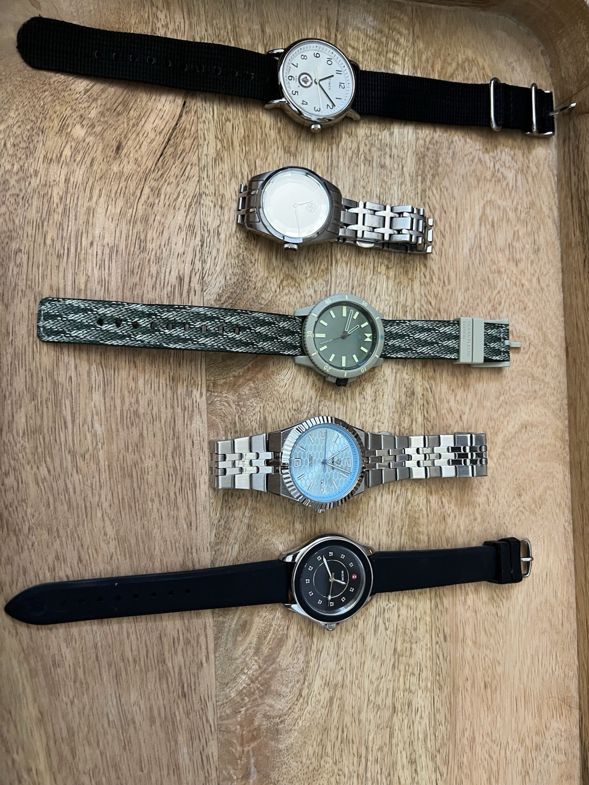 Michele Cape MVMT Timex EVISU Minako 5 Watch Lot