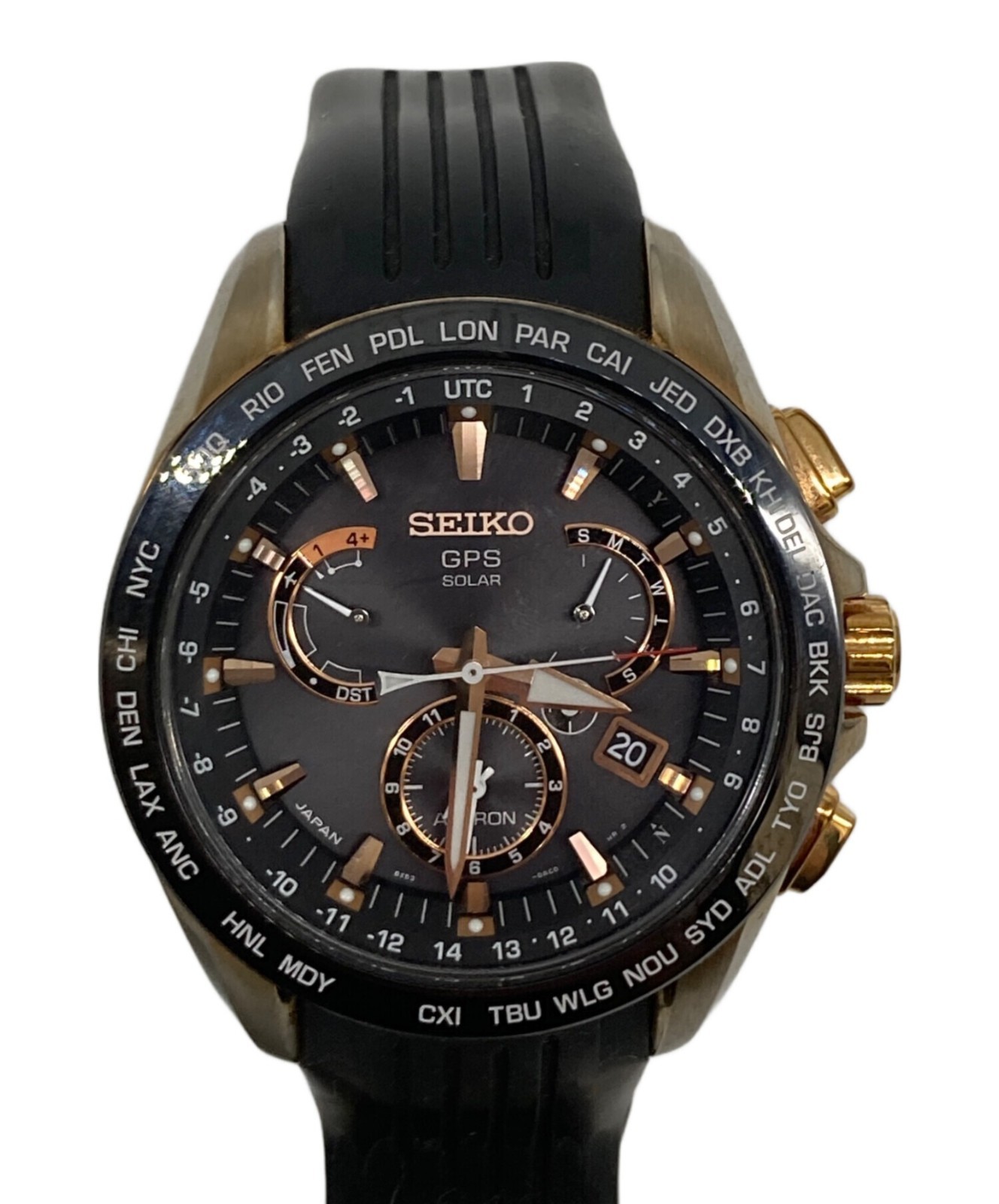 SEIKO Astron SBXB055 8X53-0AC0 GPS Solar Radio Men’s Watch Black