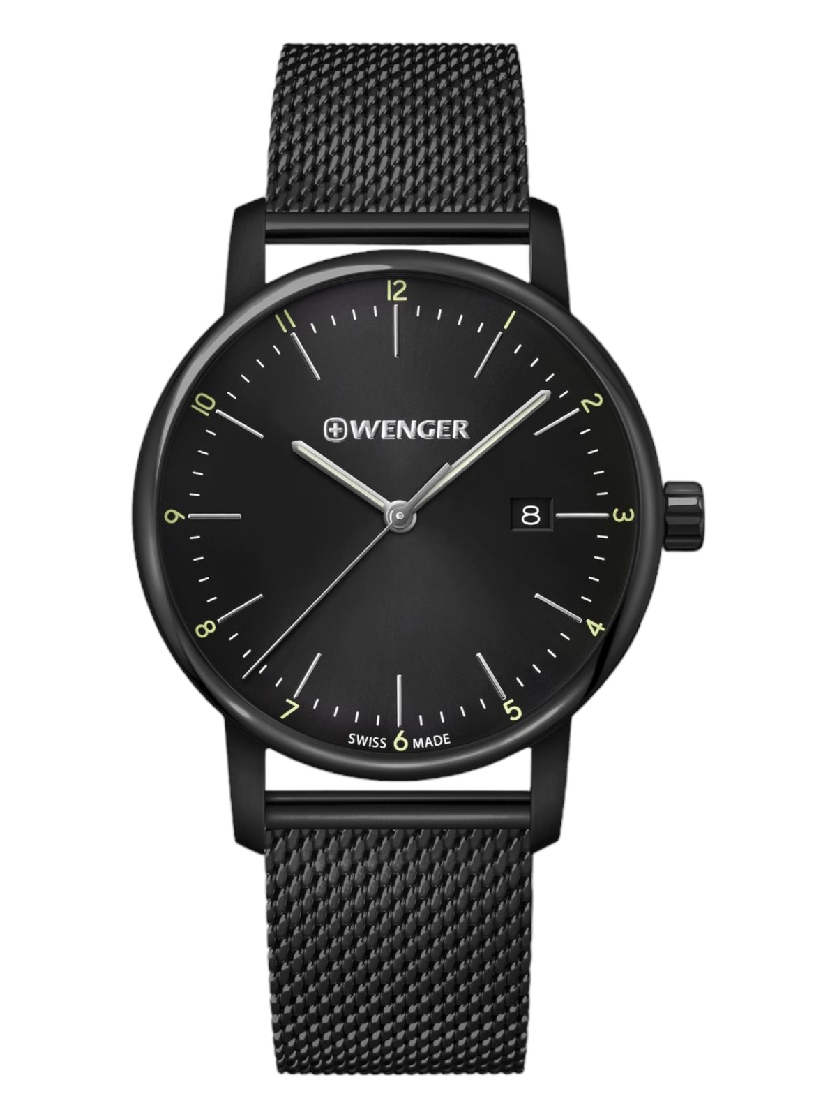 Wenger Swiss Army Men’s 01.1741.137 Urban Classic Black Dial 42mm Watch MSRP$255