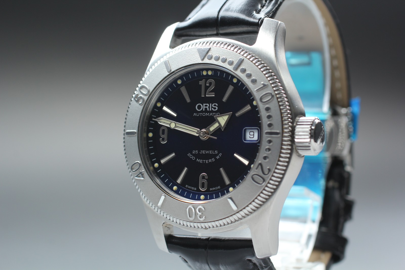 [Near MINT] ORIS Big Crown Diver 7502 40mm Black Dial Date Automatic Men’s Watch