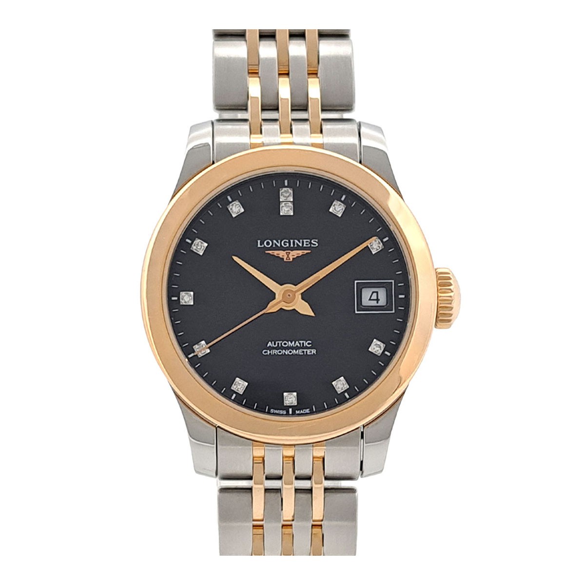 LONGINES L2.320.5 record Automatic Stainless steelPink gold Women 【W】