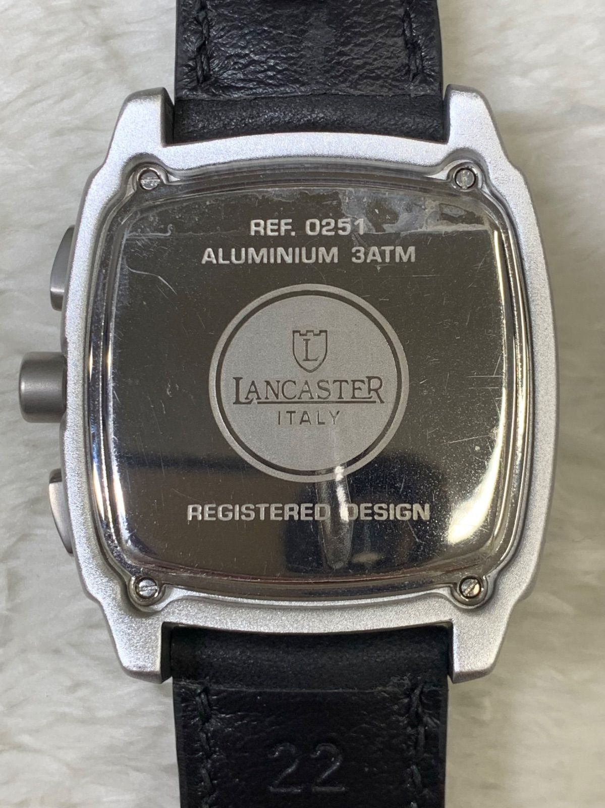 Lancaster R7-884 Watch Red Dial Battery Movement Ref 2051