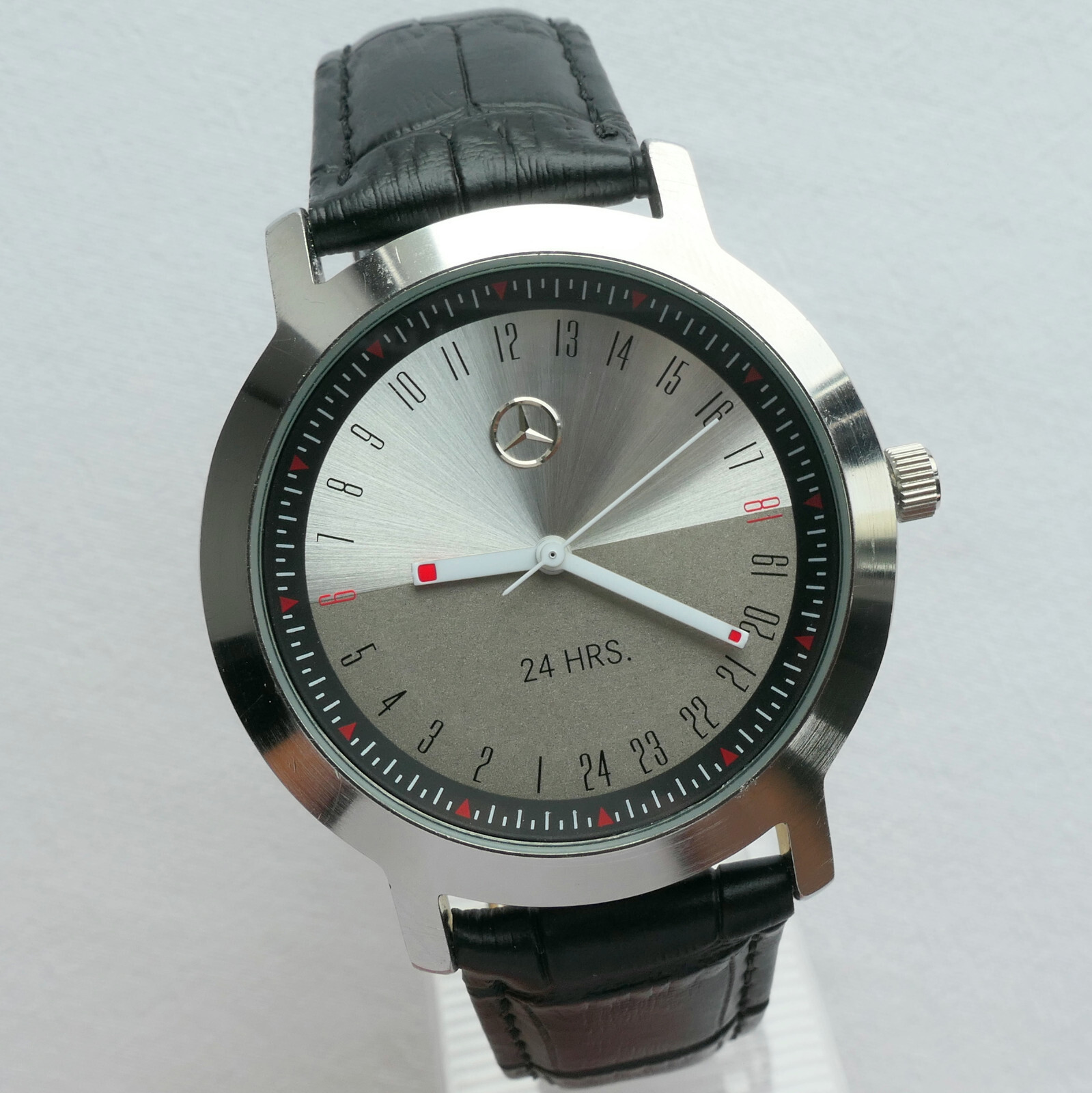 Mercedes Benz 24 Hour Dial Military Time Classic Business Sport Accessory Watch
