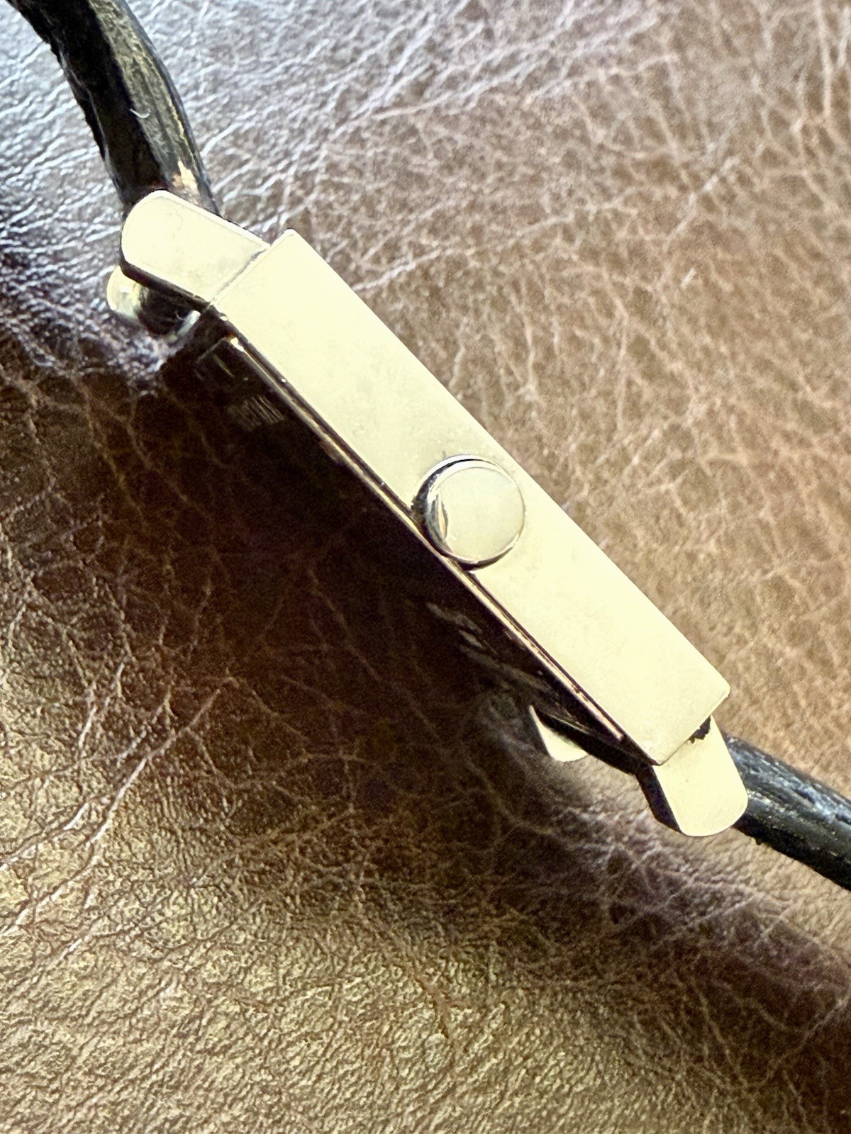✨⌚ BVLGARI SQ29 SLD Square Quartz Black Dial Swiss Made Ultra Slim ⌚✨
