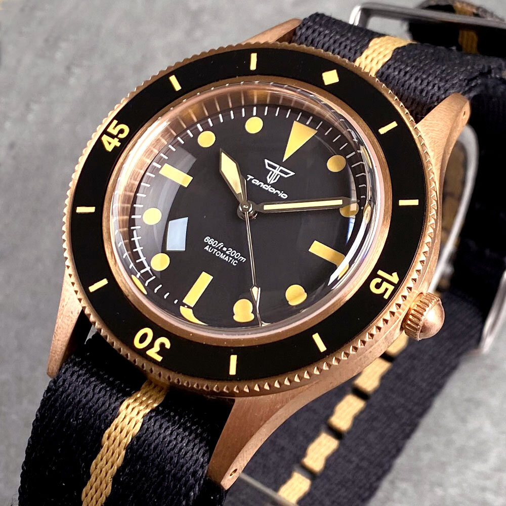 50-Fathoms 20ATM CUSN8 Solid Bronze Japan NH35 PT5000 Automatic Watch for Men