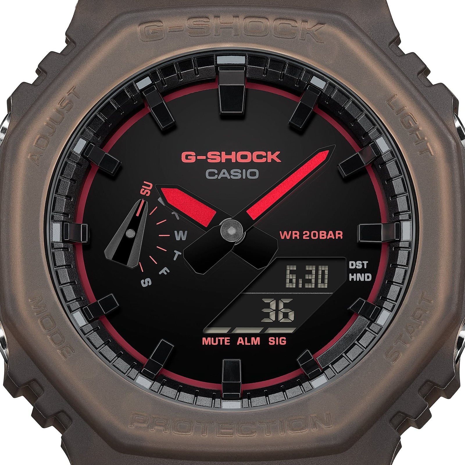 Casio G-Shock GA-2100K-5AJF Quartz Black Dial 45.4mm Watch