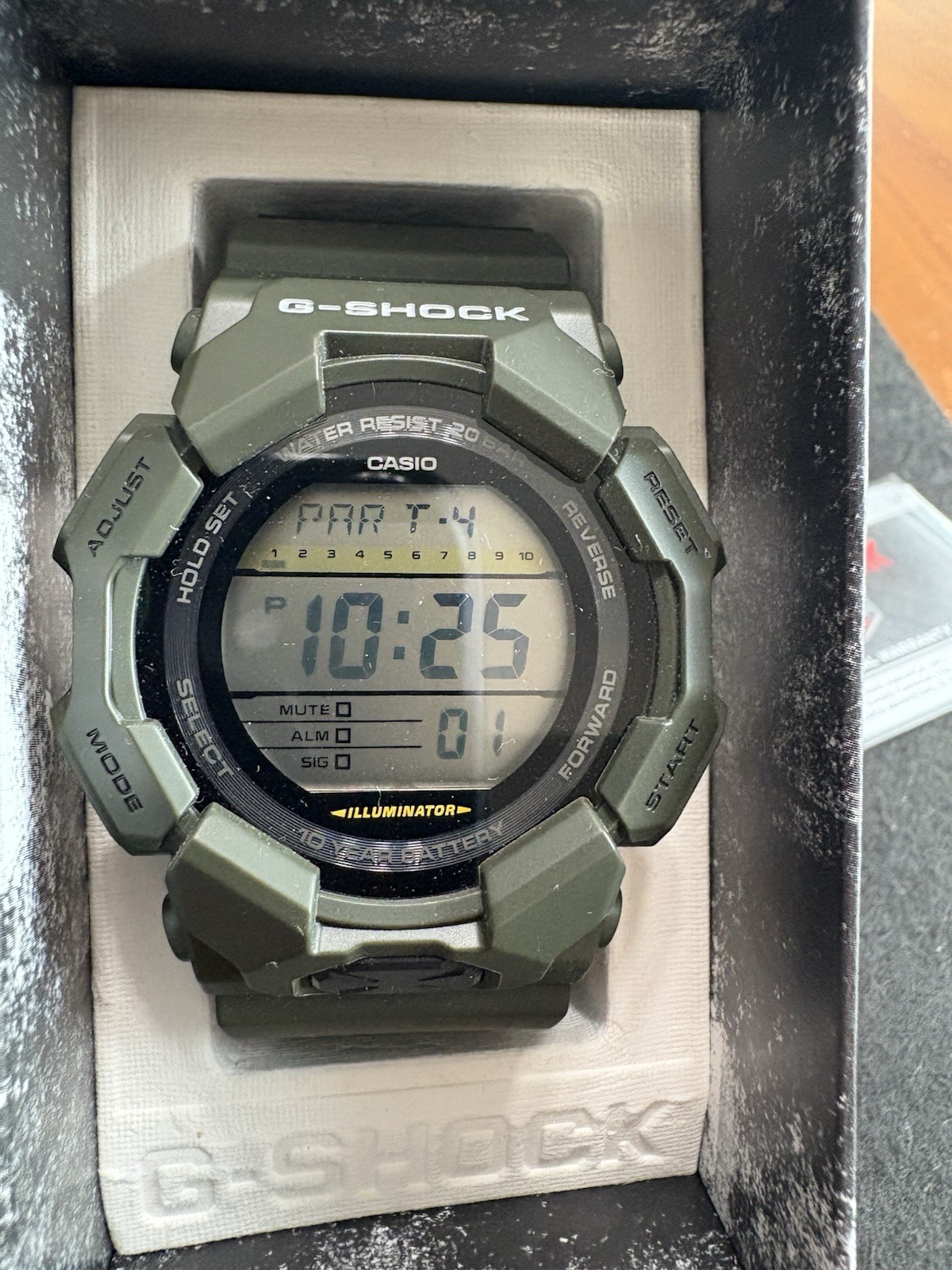 Casio G-Shock GD-010-3 Military Olive Green Digital Watch 10 Year Battery GD-010