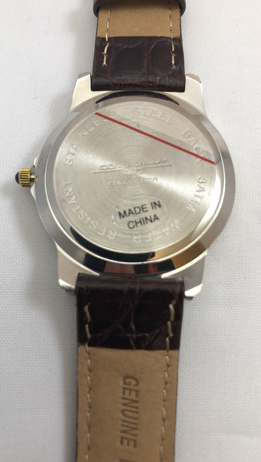 Jorg Gray Pillsbury Doughboy Series Men’s Watch With Brown Band NEW