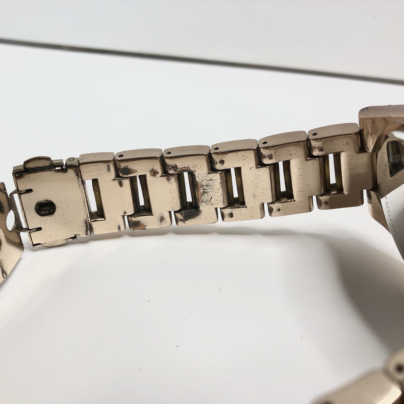 Catherine Malandrino Womens Watch Rose Gold Pink Face AS-IS NEEDS BATTERY – READ