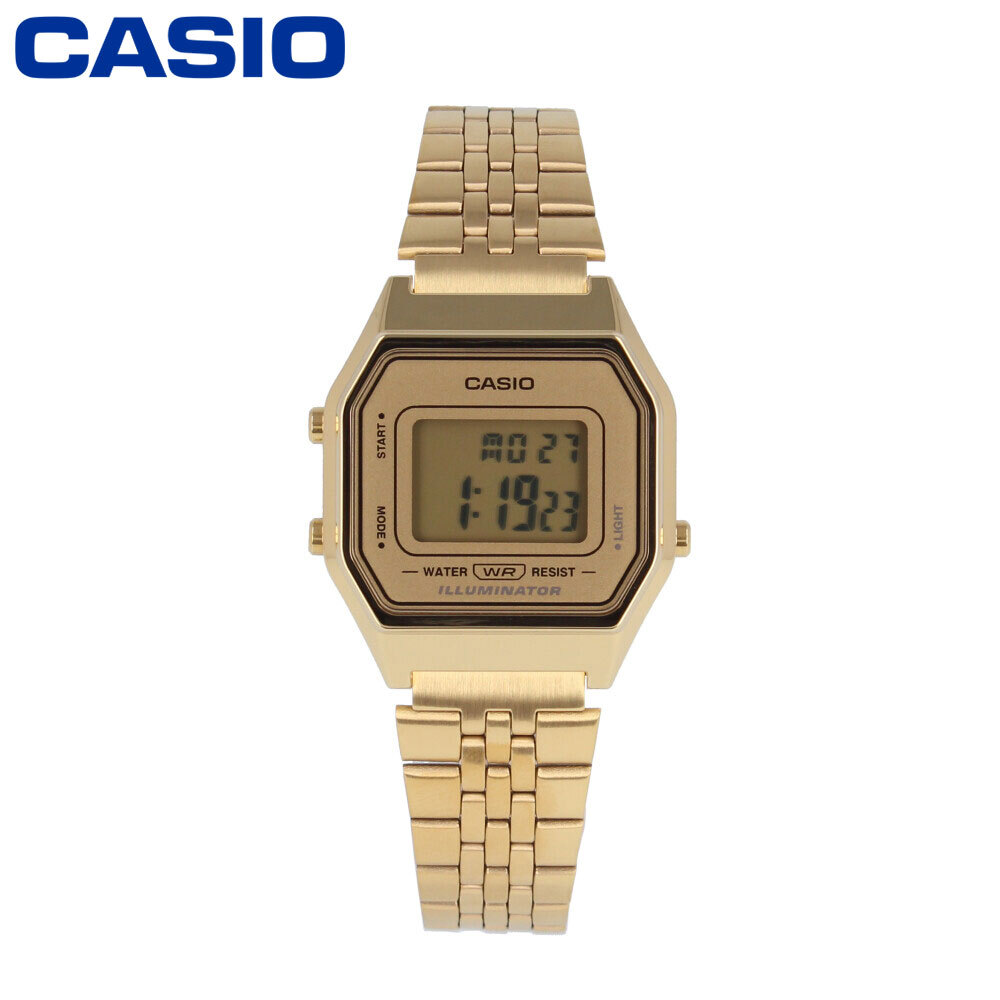 CASIO LA680WGA-9 Digital Quartz Resin glass Gold Gold