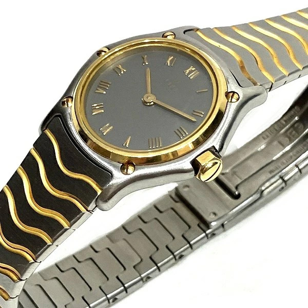 Ebel Classic Wave 1057901 Quartz Watch with 18K Gold Bezel Women’s Watch