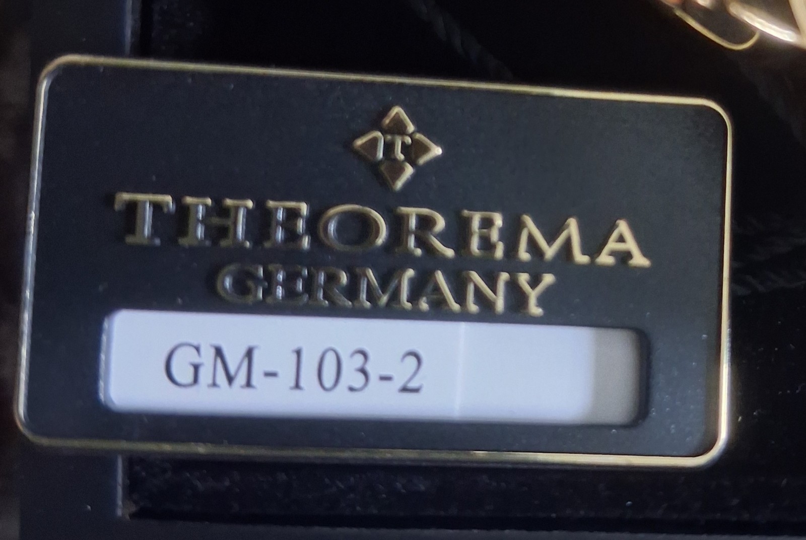 THEOREMA Men’s Wristwatch GM-103-2 Gold Casing. New With Tag.
