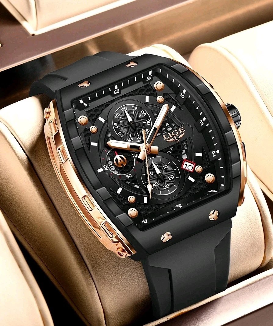 Mens Army Military Big Watch Quartz Analog Date Waterproof Sports Chronograph