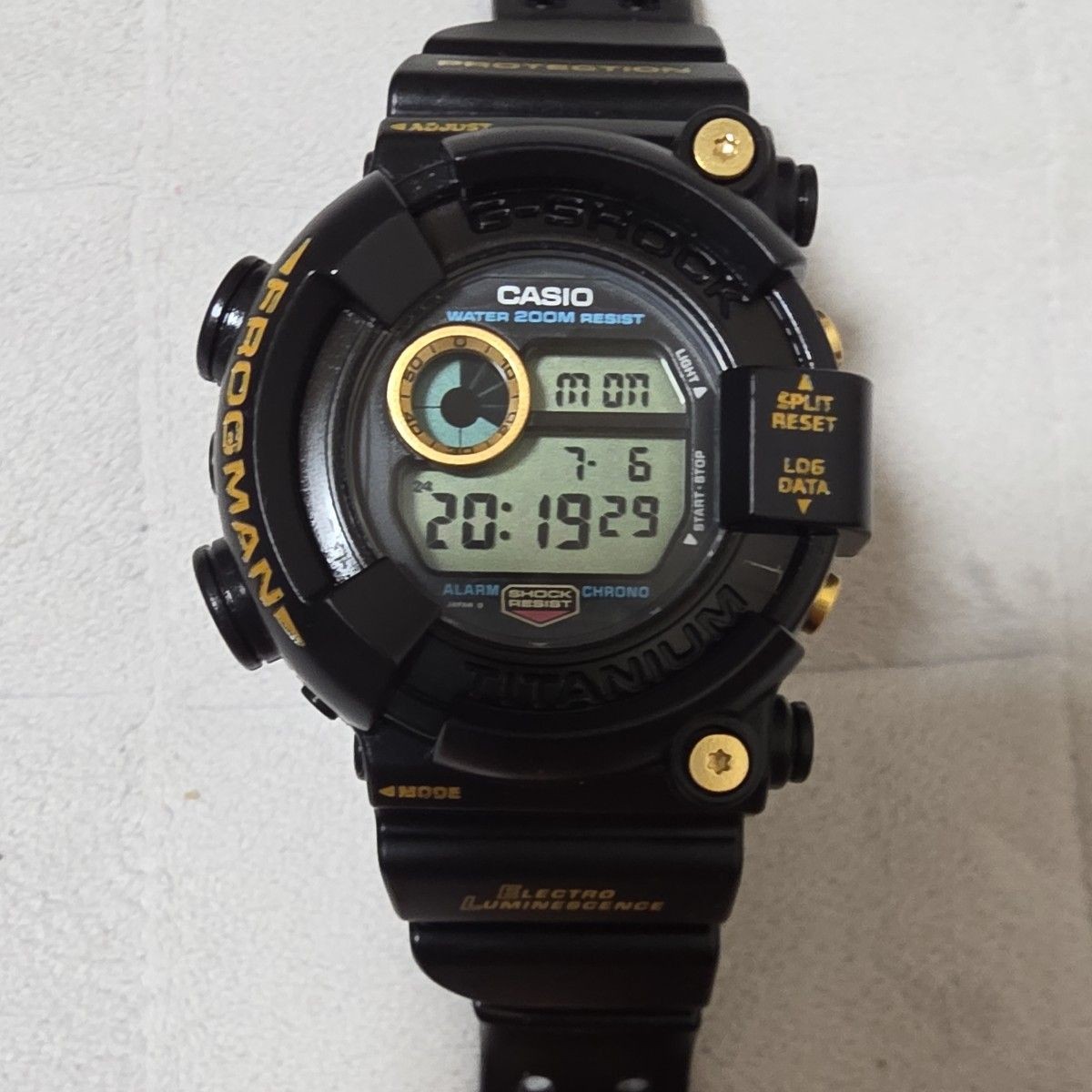 Casio G-SHOCK FROGMAN DW-8200 Titanium Gold Watch