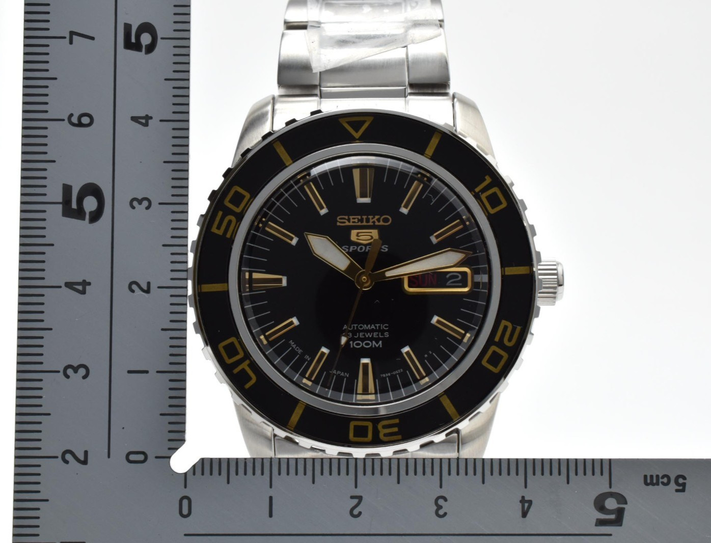 【UNUSED】Seiko 5 Sports SNZH57J1 7S36-04N0 Fifty Five Fathoms Gold Men’s Watch JP