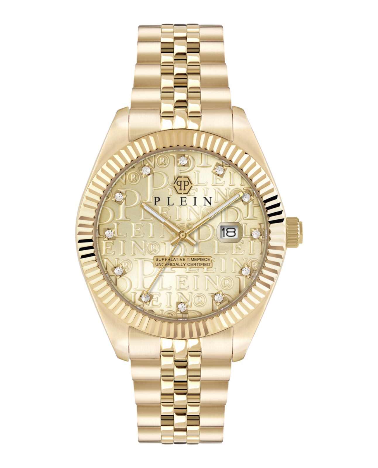 Philipp Plein Mens Gold 41mm Bracelet Fashion Watch
