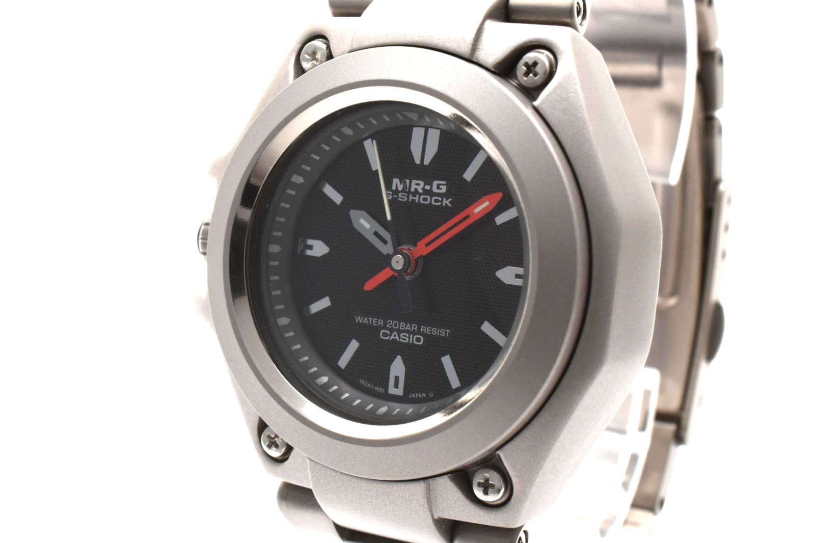 Vintage “MINT” Casio G-Shock MRG-120T Destro Qz Titanium Mens Watch 18.5cm JAPAN