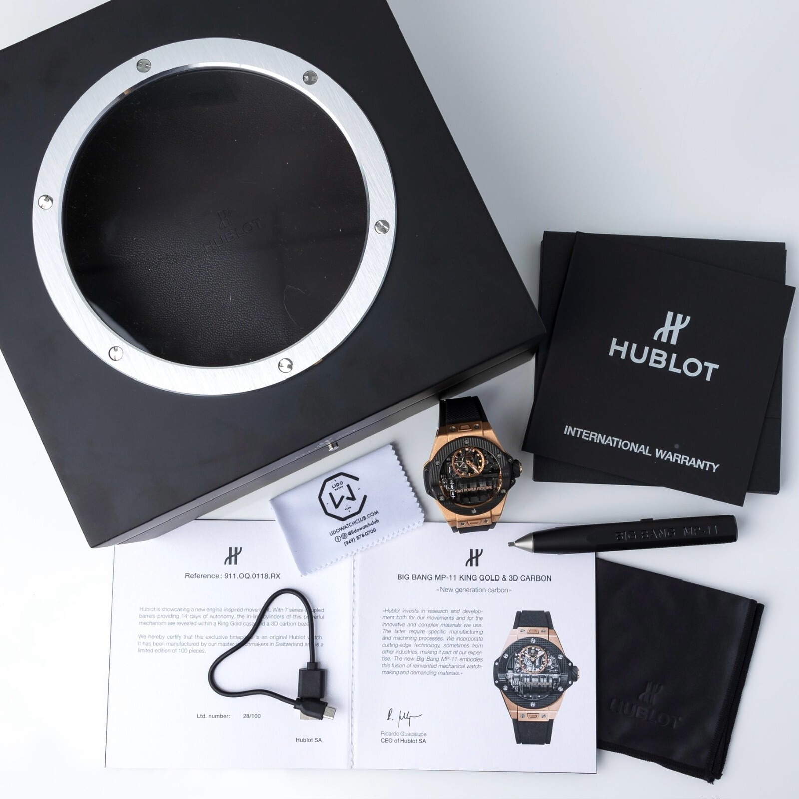Hublot Big Bang MP-11 Power Res 14 Days King Gold 3D Carbon 911.OQ.0118.RX – 97k