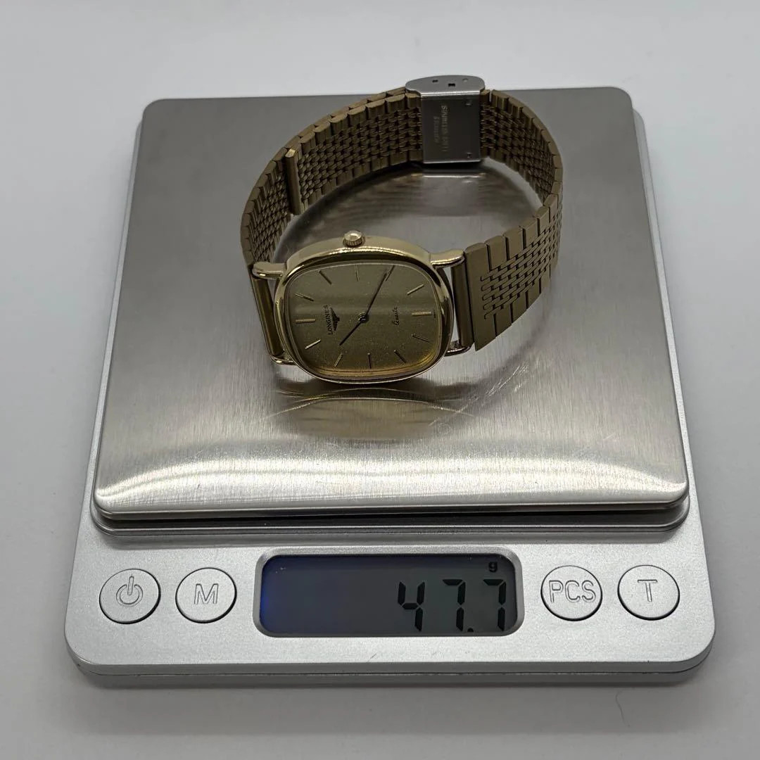 LONGINES Ladies Quartz Gold Plated Watch 1.2in Width