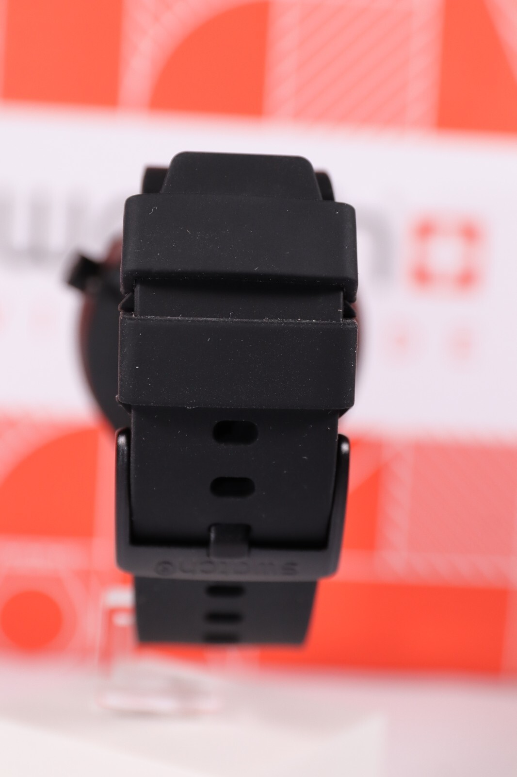 New Swiss Swatch Big Bold SO27Z107 DARK BOREAL Sprinkled With Crystals Black Str