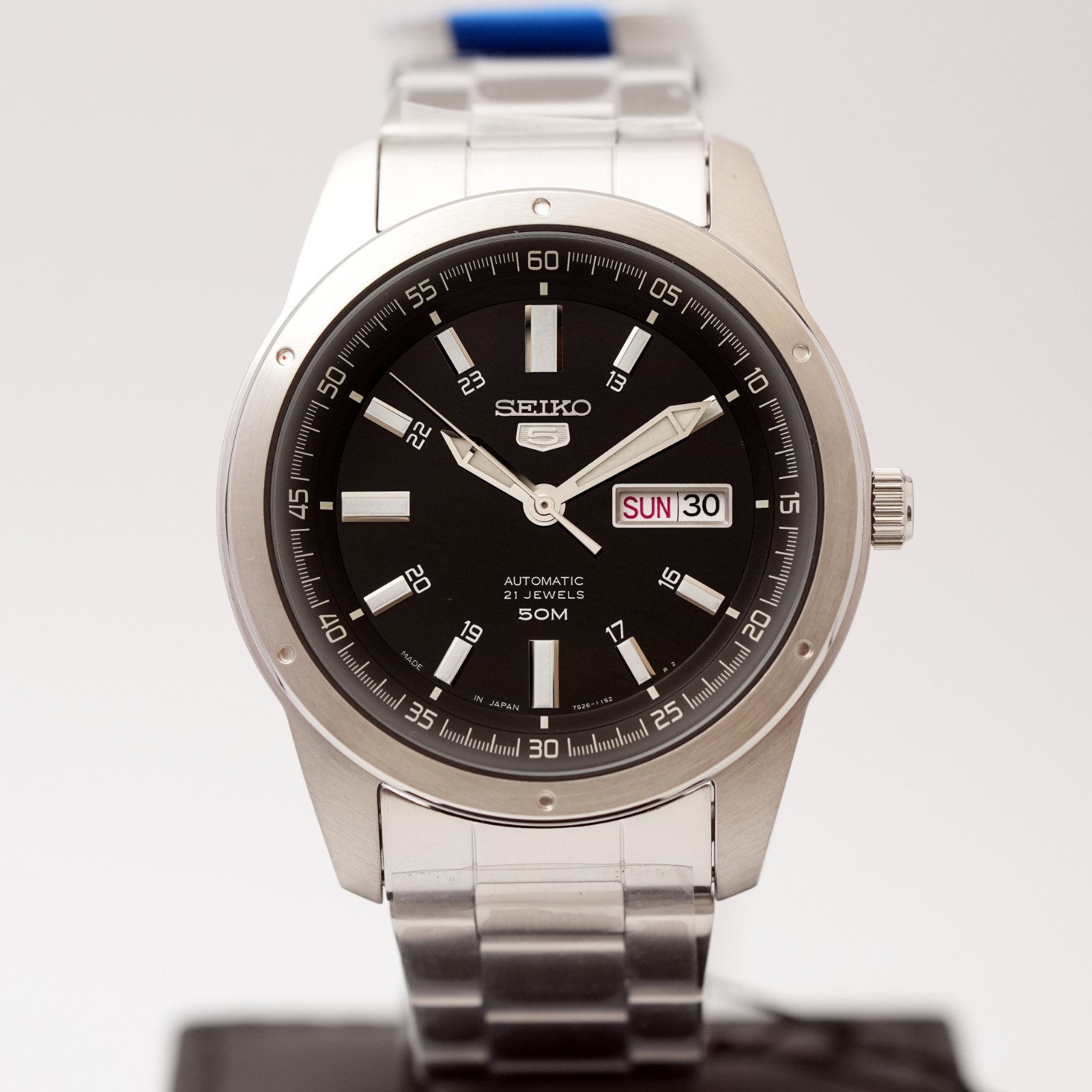 Seiko 5 Automatic 21 Jewels Japan Stainless Steel Date 42mm Men New Watch
