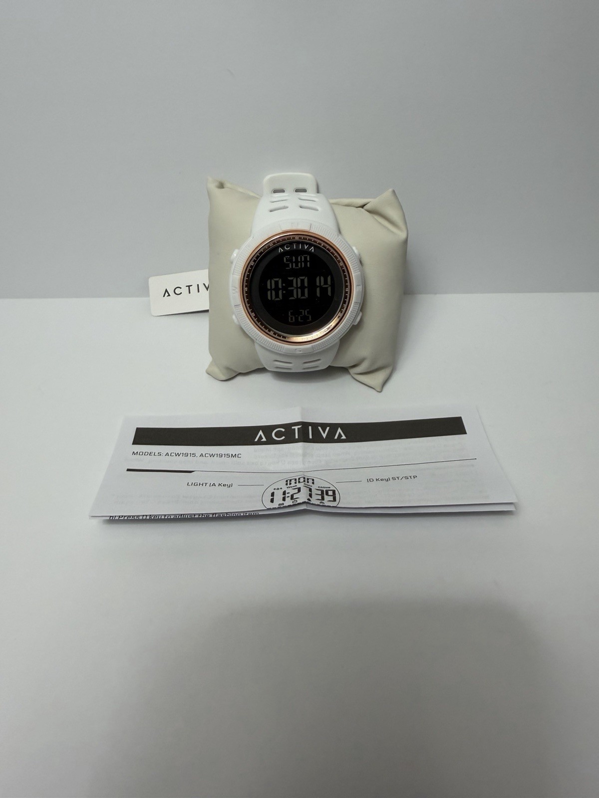 Activa ACW1915 Sport Digital Quartz Watch Backlight Alarm Day/Date Box Manual