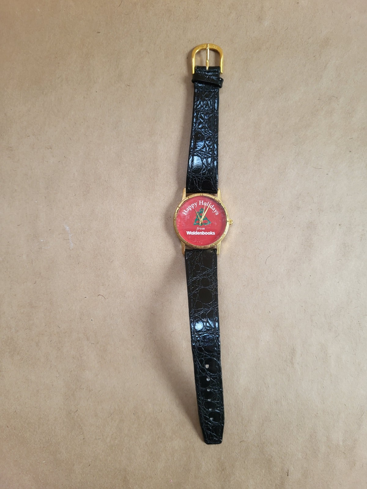 Waldenbooks Wrist Watch Employee Premium Vintage Rare Not Tested Christmas