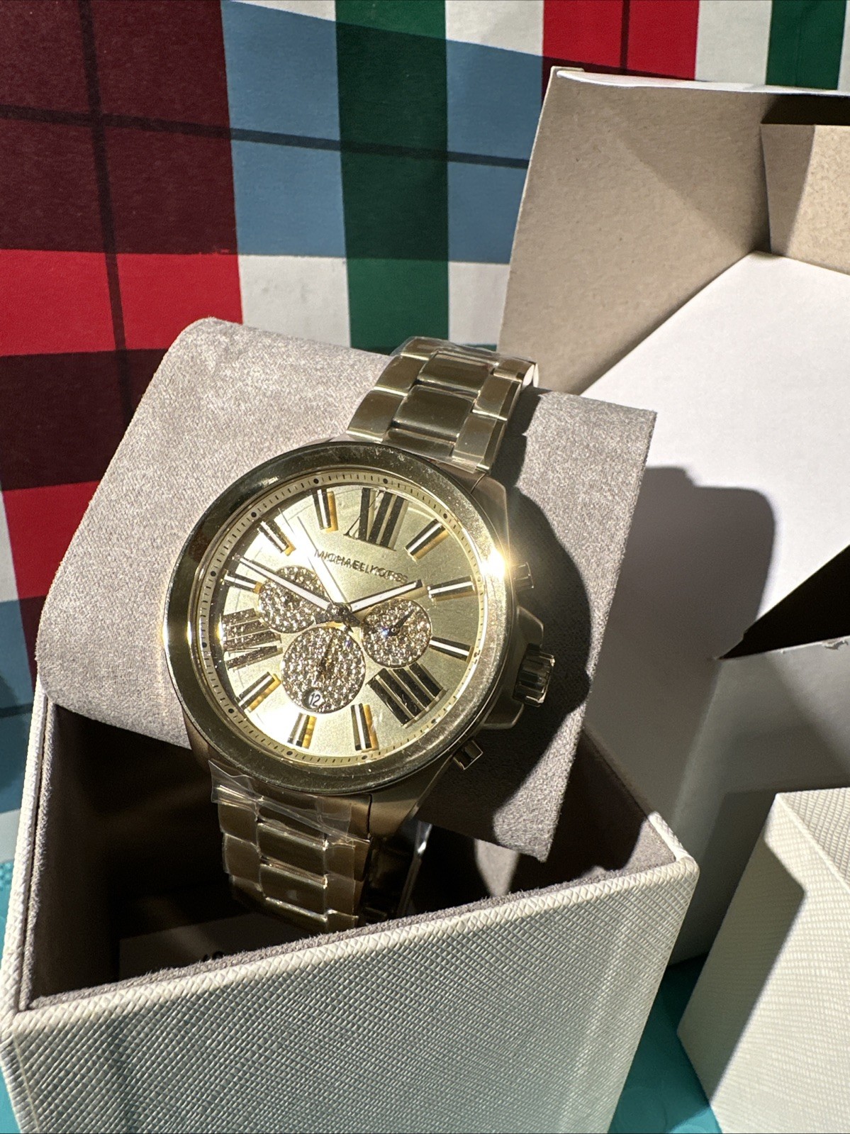 Michael Kors Wren Chronograph Gold-Tone Stainless Steel Watch MK8928