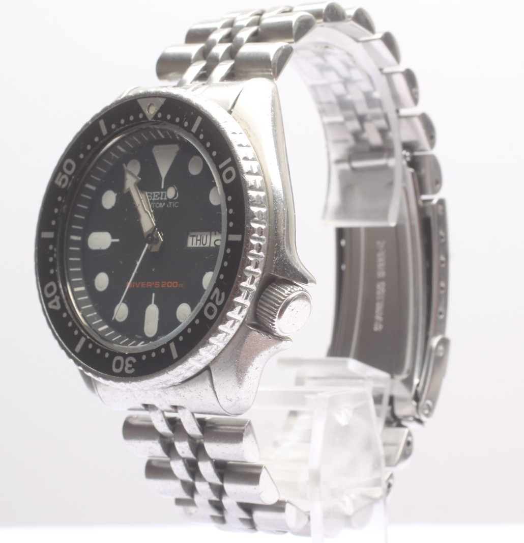 [EXC+5] SEIKO 7S26-0020 41mm SKX007 Black Dial Automatic Men’s Diver’s Watch