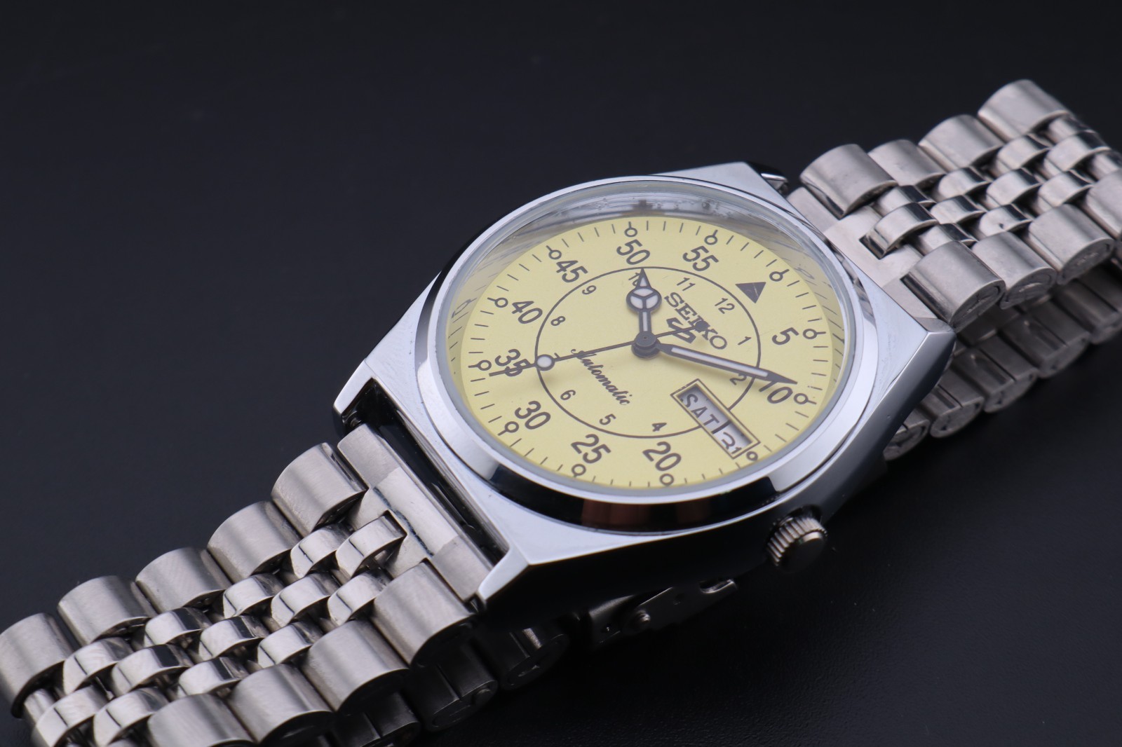Vintage Seiko 5 Automatic 6309A Japan Made Men’s Wrist Watch, Day/Date