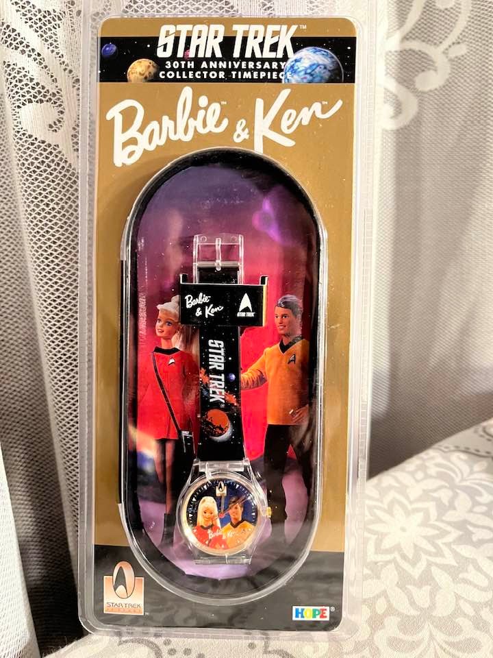 BARBIE & KEN STAR TREK 30TH ANNIVERSARY COLLECTOR WATCH NEW – 1996