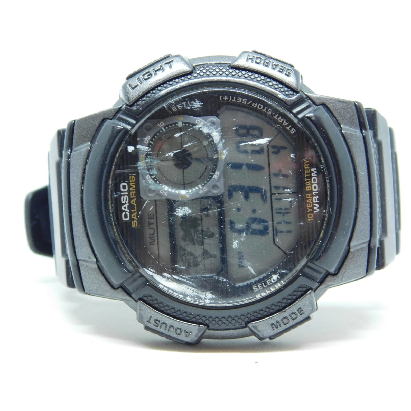 CASIO 3198 AE-1000W 5 Alarms WR 100M Quartz Digital Men’s Watch