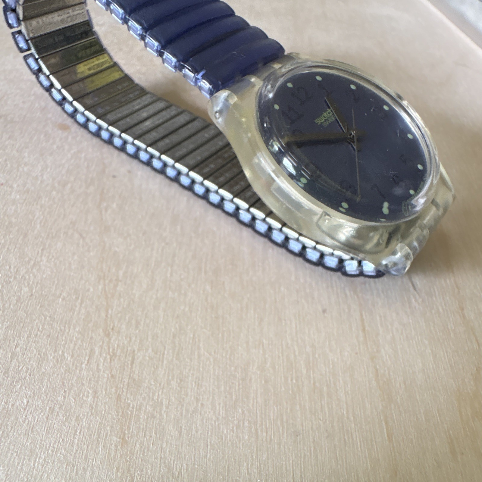 1997 vintage Swatch Gent Flex – VIRTUAL PURPLE GK238 – new battery – running