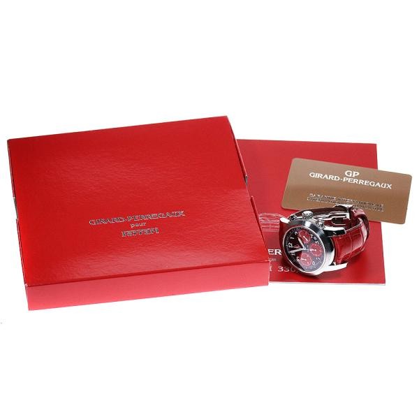 Girard-Perregaux 8028 39mm SS Black / Red Dial Automatic Watch #C16153