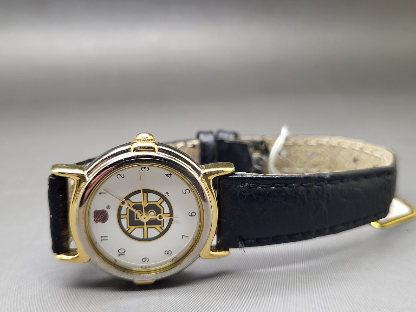 Wenger NHL Boston Bruins Gold Silver Tone Analog Quartz Womans Wrist Watch