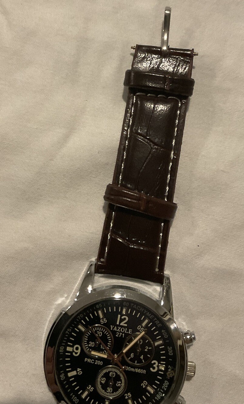 Yazole Men’s Watch Brown Blue