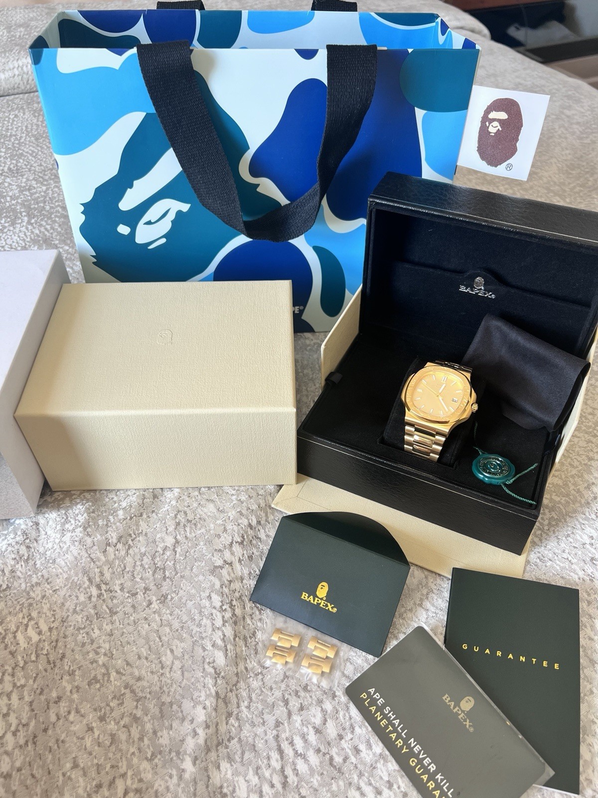 BAPE | Bapex Type 10 Gold Watch | Brand New