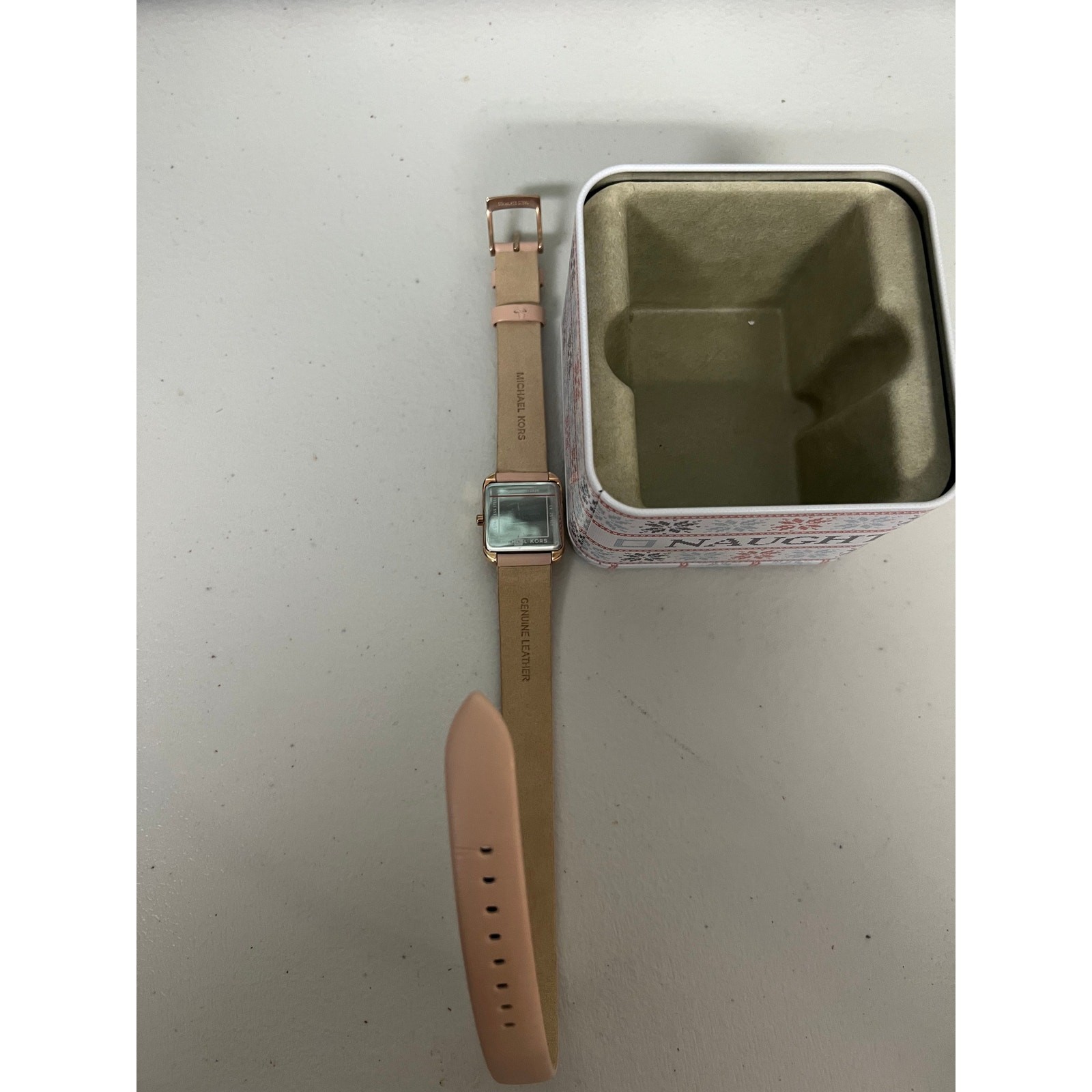 Michael Kors MK2826 Drew Blush Pink Leather Double Wrap Rose Gold Watch