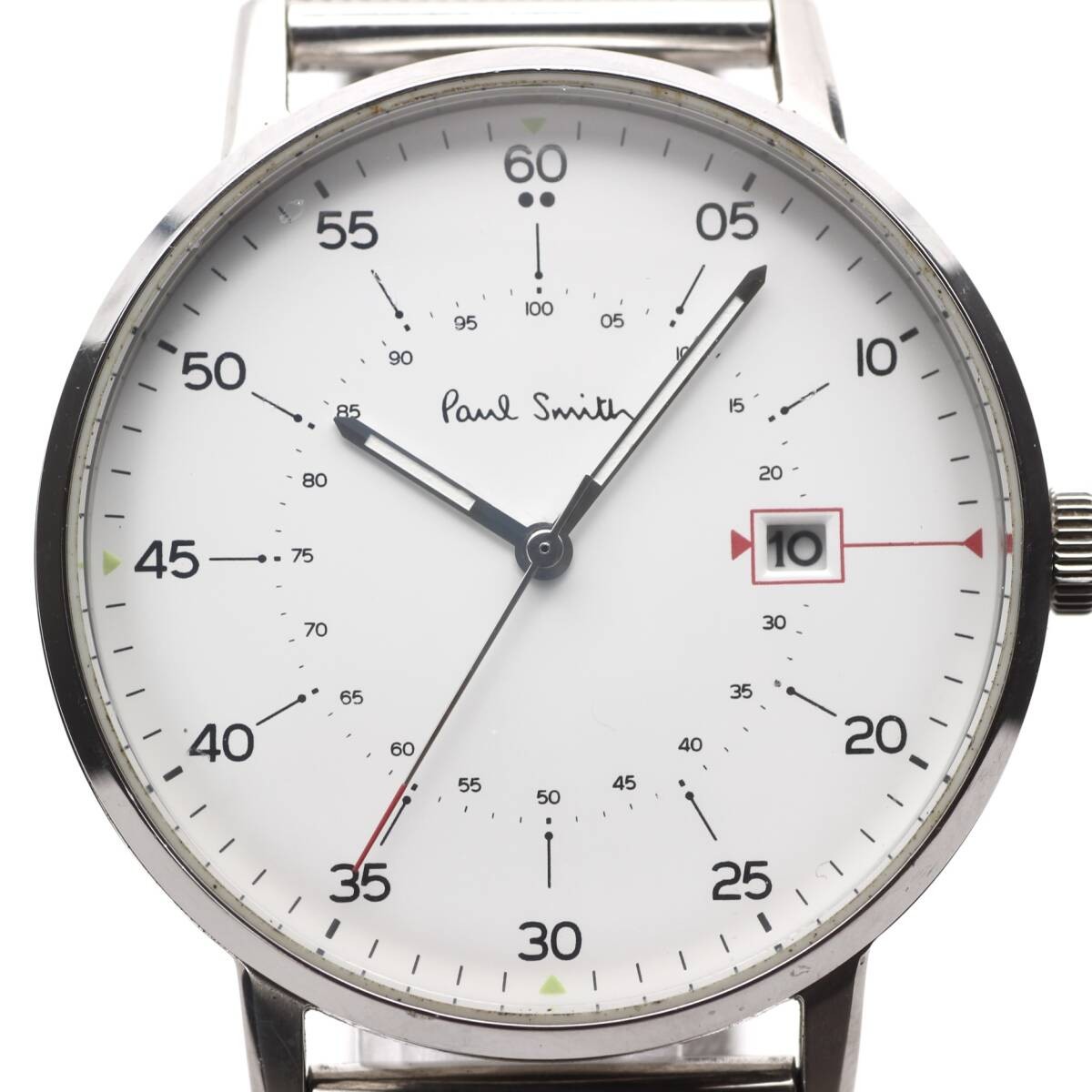 Paul Smith Closed Eyes Men’s Quartz Watch 40mm White Dial Minimal Vintage