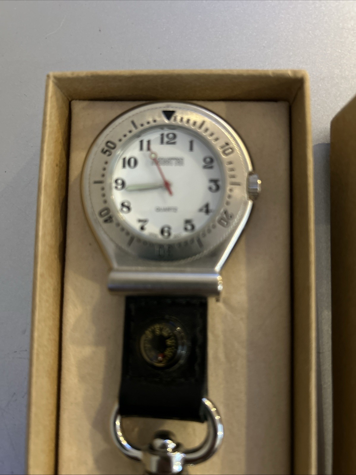 Manhattan Quartz by Croton Belt Watch With Compass