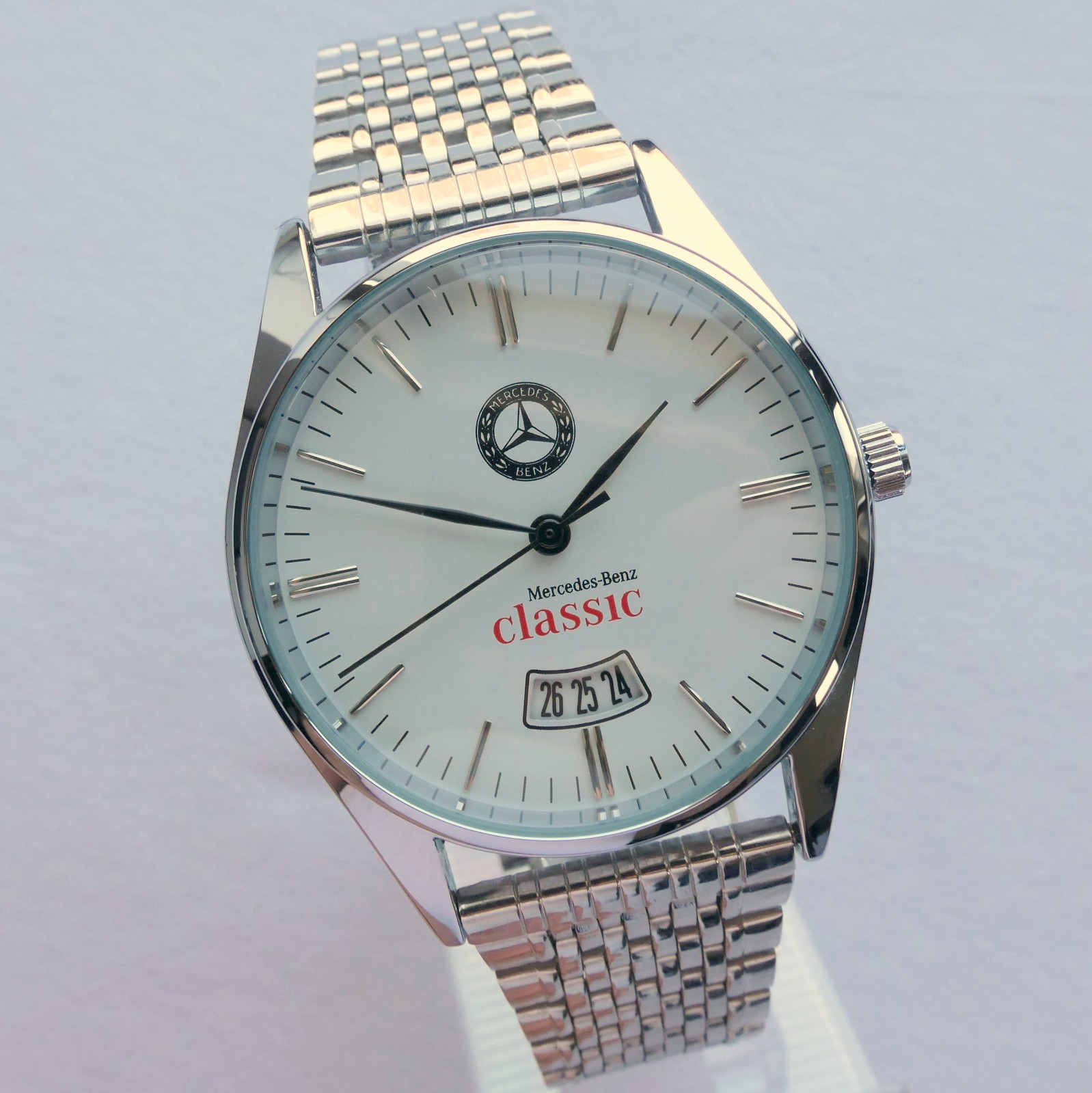 Mercedes Benz Classic Logo Car Accessory Aviator Design Made in Germany Watch