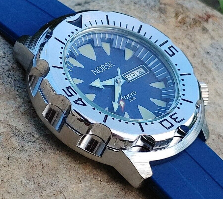 Sea Monster Diver Watch, Norsk, Norway Tokyo Olympics Citizen quartz – Blue