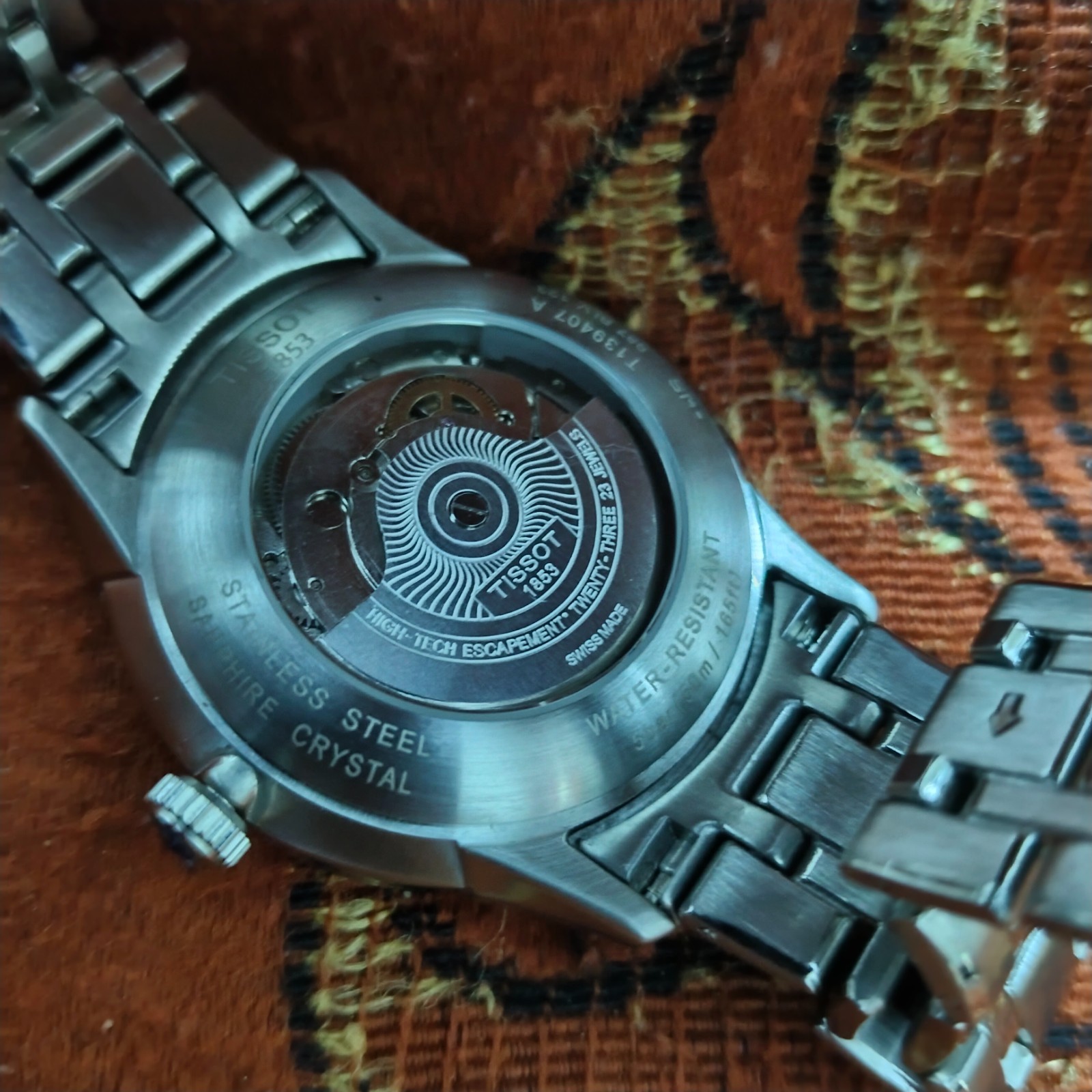 Tissot Chemin Des Tourelles PRX 80 Blue Dial Silver Bracelet Mens Gift Watch